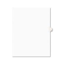 Preprinted Legal Exhibit Side Tab Index Dividers, Avery Style, 26-Tab, L, 11 x 8.5, White, 25/Pack, (1412)