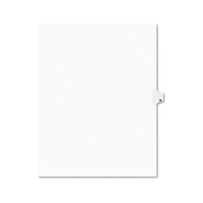 View larger image of Preprinted Legal Exhibit Side Tab Index Dividers, Avery Style, 26-Tab, M, 11 x 8.5, White, 25/Pack, (1413)
