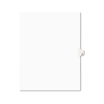 View larger image of Preprinted Legal Exhibit Side Tab Index Dividers, Avery Style, 26-Tab, N, 11 x 8.5, White, 25/Pack, (1414)