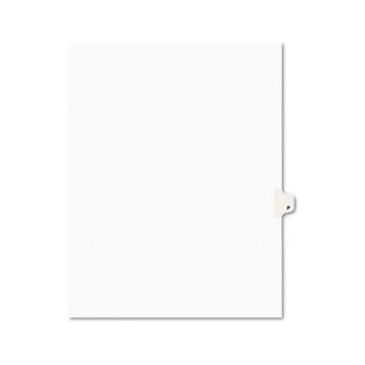 View larger image of Preprinted Legal Exhibit Side Tab Index Dividers, Avery Style, 26-Tab, P, 11 x 8.5, White, 25/Pack, (1416)