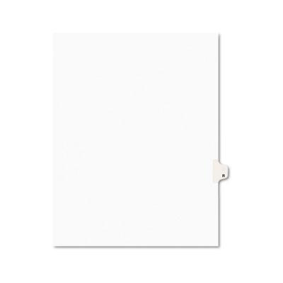 View larger image of Preprinted Legal Exhibit Side Tab Index Dividers, Avery Style, 26-Tab, R, 11 x 8.5, White, 25/Pack, (1418)