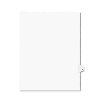 View larger image of Preprinted Legal Exhibit Side Tab Index Dividers, Avery Style, 26-Tab, T, 11 x 8.5, White, 25/Pack, (1420)