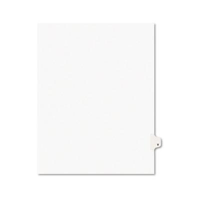 View larger image of Preprinted Legal Exhibit Side Tab Index Dividers, Avery Style, 26-Tab, V, 11 x 8.5, White, 25/Pack, (1422)