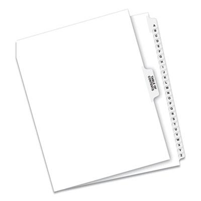 View larger image of Preprinted Legal Exhibit Side Tab Index Dividers, Avery Style, 27-Tab, A to Z, 11 x 8.5, White, 1 Set