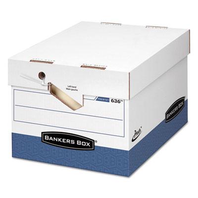 View larger image of PRESTO Ergonomic Design Storage Boxes, Letter/Legal Files, 12.88" x 16.5" x 10.38", White/Blue, 12/Carton