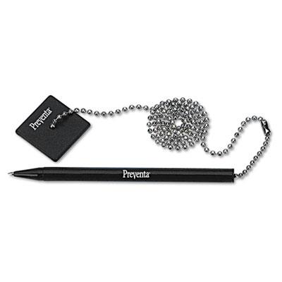 View larger image of Preventa Stick Ballpoint Counter Pen, Medium 1mm, Black Ink, Black Barrel