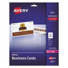Printable Microperforated Business Cards with Sure Feed Technology, Laser, 2 x 3.5, White, Uncoated, 250/Pack