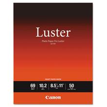 PRO Luster Inkjet Photo Paper, 10.2 mil, 8.5 x 11, Luster White, 50/Pack