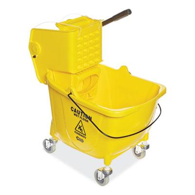 View larger image of Pro-Pac Side-Squeeze Wringer/Bucket Combo, 8.75 gal, Yellow/Silver