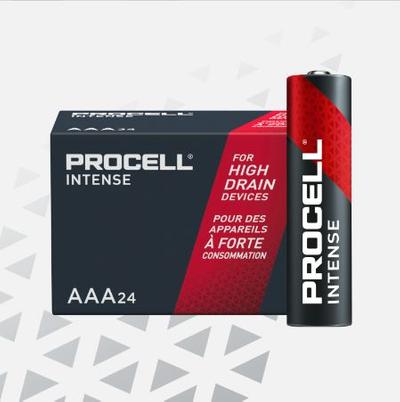 View larger image of Procell Intense, PX2400, Alkaline Battery, AAA, Bulk, 24/Box