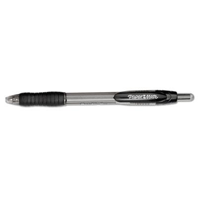 View larger image of Profile Ballpoint Pen, Retractable, Bold 1.4 mm, Black Ink, Translucent Black Barrel, Dozen