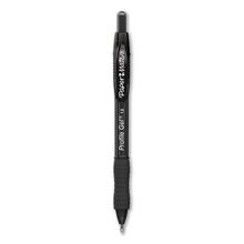Profile Retractable Gel Pen, Bold 1 mm, Black Ink, Translucent Black Barrel, Dozen