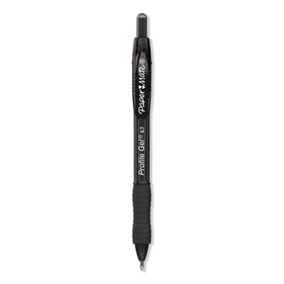 View larger image of Profile Retractable Gel Pen, Medium 0.7 mm, Black Ink, Translucent Black Barrel, 36/Pack