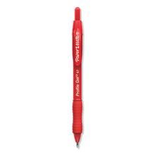 Profile Retractable Gel Pen, Medium 0.7 mm, Red Ink, Translucent Red Barrel, Dozen