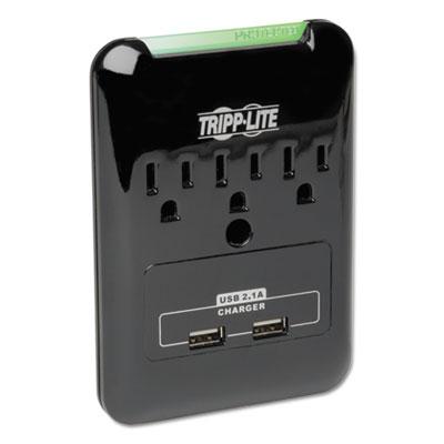 View larger image of Protect It! Surge Protector, 3 Outlets/2 USB, Direct Plug-In, 540 J, Black