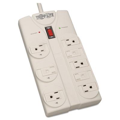 View larger image of Protect It! Surge Protector, 8 Outlets, 8 ft Cord, 1440 Joules, Light Gray