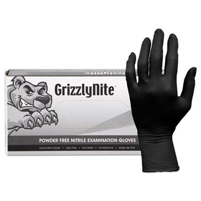 View larger image of ProWorks GrizzlyNite Nitrile Gloves, Black, X-Large, 1,000/Carton