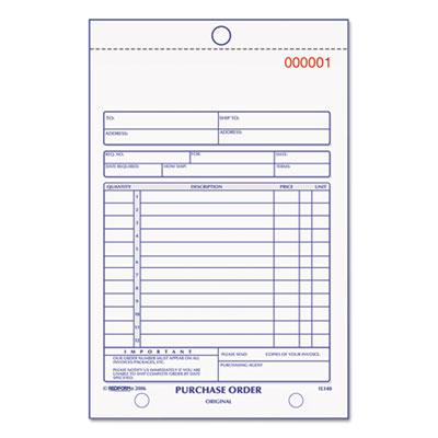 View larger image of Purchase Order Book, 12 Lines, Two-Part Carbonless, 5.5 x 7.88, 50 Forms Total