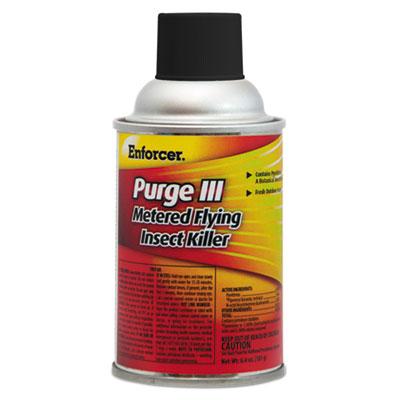 View larger image of Purge III Metered Flying Insect Killer, 6.4 oz Aerosol Spray, Fresh Scent, 12/Carton
