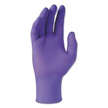 PURPLE NITRILE Exam Gloves, 242 mm Length, X-Large, Purple, 90/Box