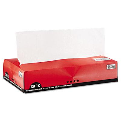 View larger image of Qf10 Interfolded Dry Wax Deli Paper, 10 X 10.25, White, 500/box, 12 Boxes/carton