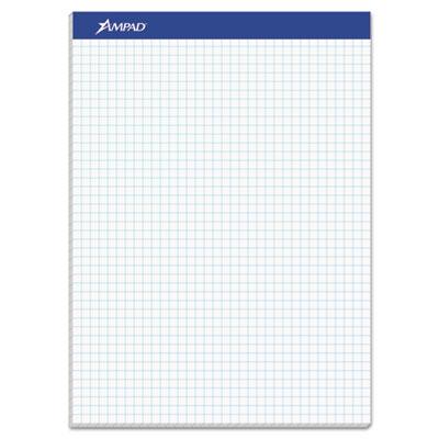 View larger image of Quad Double Sheet Pad, Quadrille Rule (4 Sq/in), 100 White 8.5 X 11.75 Sheets