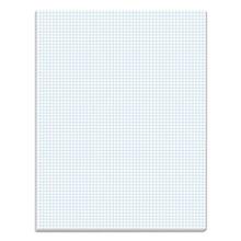 Quadrille Pads, Quadrille Rule (6 Sq/in), 50 White 8.5 X 11 Sheets