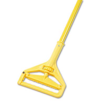 View larger image of Quick Change Side-Latch Plastic Mop Head Handle, 60" Aluminum Handle, Yellow
