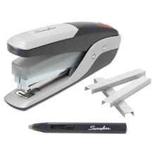 Quick Touch Stapler Value Pack, 28-Sheet Capacity, Black/Silver