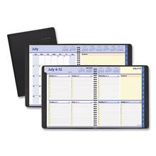Quicknotes Weekly/monthly Planner, 10 X 8, Black Cover, 13-Month (july To July): 2021 To 2022