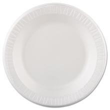 Quiet Classic Laminated Foam Dinnerware, Plate, 10 1/4", White, 125/Pk, 4 Pks/Cs
