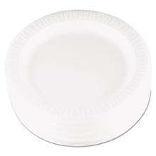 Quiet Classic Laminated Foam Dinnerware, Plate, 9" dia, WH, 125/PK, 4 Packs/CT