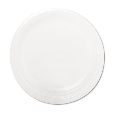 View larger image of Quiet Classic Laminated Foam Dinnerware Plate, 9" dia, White, 125/Pack