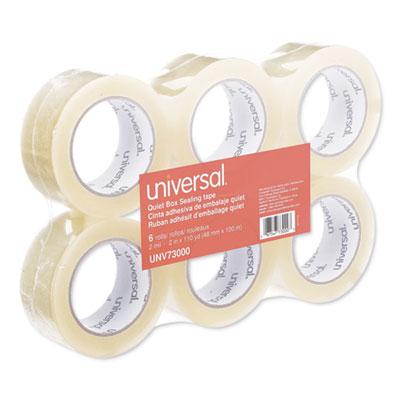 View larger image of Quiet Tape Box Sealing Tape, 3" Core, 1.88" x 109 yds, Clear, 6/Pack
