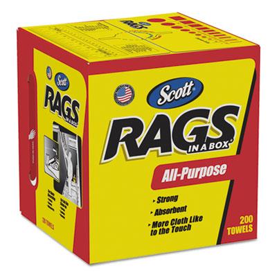 View larger image of Rags in a Box, POP-UP Box, 12 x 9, White, 200/Box, 8 Boxes/Carton