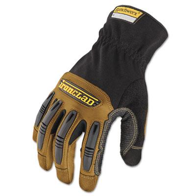 View larger image of Ranchworx Leather Gloves, Black/tan, Large