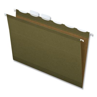 View larger image of Ready-Tab Reinforced Hanging File Folders, Legal Size, 1/6-Cut Tabs, Standard Green, 25/Box