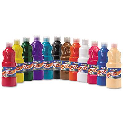 View larger image of Ready-to-Use Tempera Paint, 12 Assorted Colors, 16 oz, 12/Pack