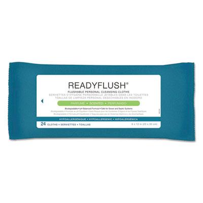 View larger image of ReadyFlush Biodegradable Flushable Wipes, 1-Ply, 8 x 12, White, 24/Pack, 24 Packs/Carton