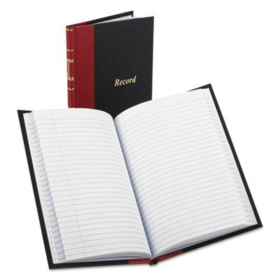 View larger image of Record/Account Book, Black/Red Cover, 144 Pages, 5 1/4 x 7 7/8