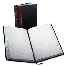 Record/Account Book, Record Rule, Black/Red, 500 Pages, 14 1/8 x 8 5/8
