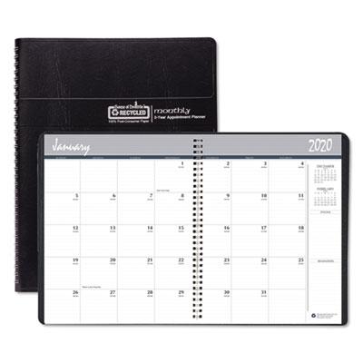 View larger image of 24-Month Recycled Ruled Monthly Planner, 11 x 8.5, Black Cover, 24-Month (Jan to Dec): 2024 to 2025