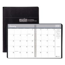 24-Month Recycled Ruled Monthly Planner, 11 x 8.5, Black Cover, 24-Month (Jan to Dec): 2024 to 2025