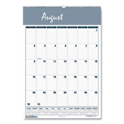 View larger image of Academic Year Bar Harbor Recycled Wirebound Monthly Wall Calendar, 12 x 17, White/Blue Sheets, 12-Month (Aug-July): 2023-2024