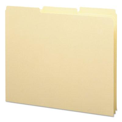 View larger image of Recycled Blank Top Tab File Guides, 1/3-Cut Top Tab, Blank, 8.5 x 11, Manila, 100/Box