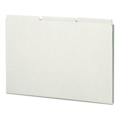 View larger image of Recycled Blank Top Tab File Guides, 1/3-Cut Top Tab, Blank, 8.5 x 14, Green, 50/Box