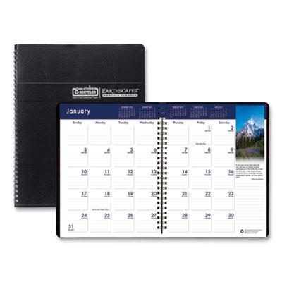 View larger image of Earthscapes Recycled Ruled Monthly Planner, Landscapes Color Photos, 11 x 8.5, Black Cover, 14-Month (Dec-Jan): 2023-2025