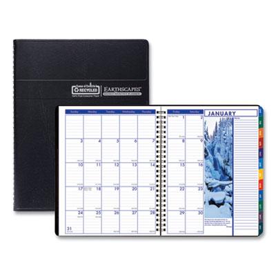 View larger image of Earthscapes Recycled Weekly/Monthly Appointment Book, Landscape Photos, 11 x 8.5, Black Soft Cover, 12-Month (Jan-Dec): 2024