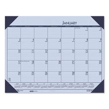 EcoTones Recycled Monthly Desk Pad Calendar, 22 x 17, Sunset Orchid Sheets, Cordovan Corners, 12-Month (Jan to Dec): 2024