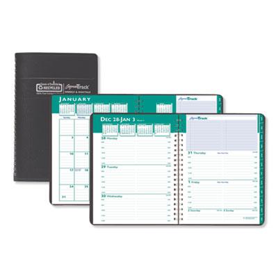 View larger image of Express Track Recycled Weekly Appointment Book/Monthly Planner, 11 x 8.5, Black Cover, 13-Month (Jan to Jan): 2024 to 2025